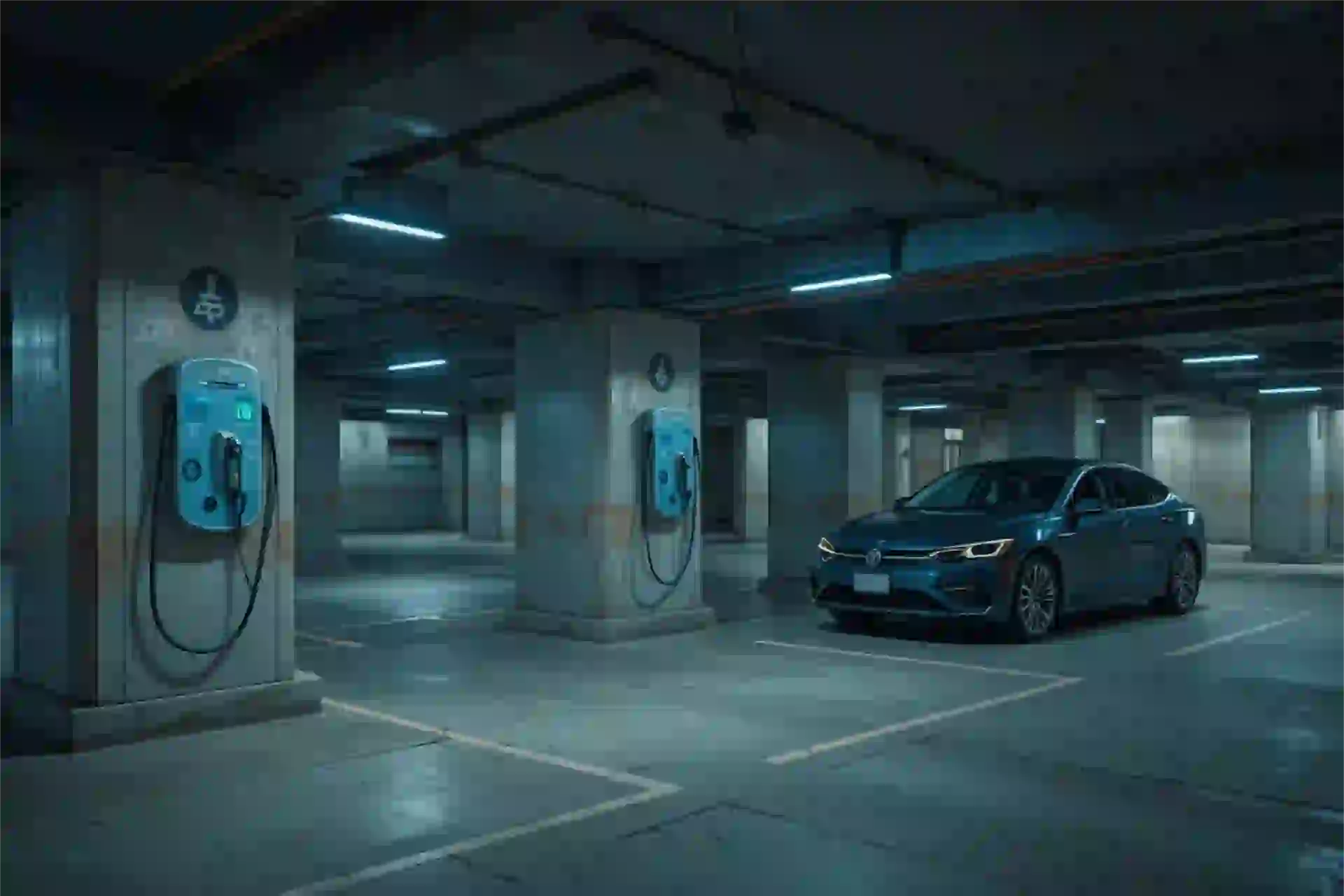 Installation borne de recharge à Pernay